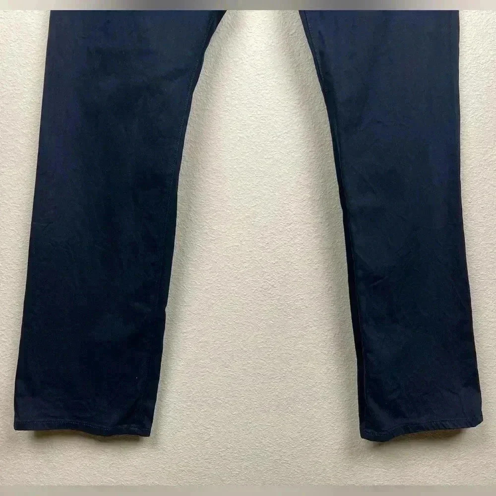 AG ADRIANO GOLDSCHMEID Men's 36x32 The Everett Slim Straight Jean Navy Blue Pant - Picture 2 of 11